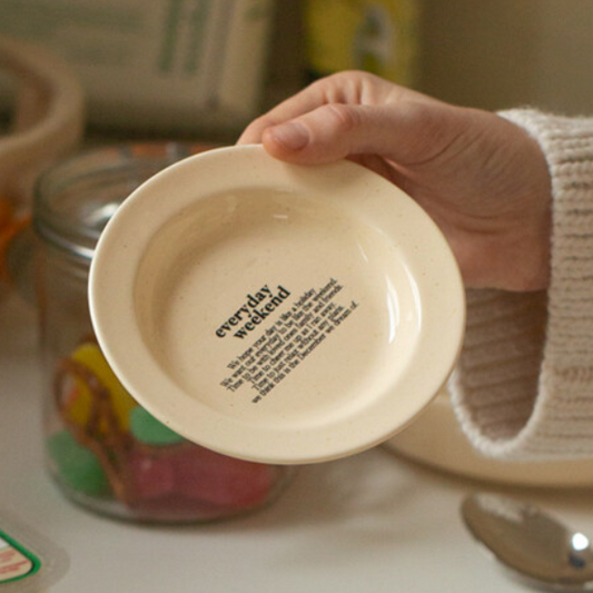 ｜momur｜ ｜weekend 4｜ Holiday Mini Plate (Butter Black)