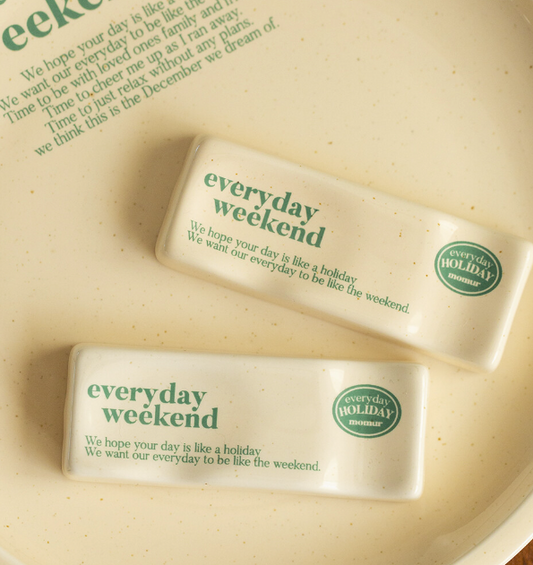 ｜momur｜ ｜weekend 4｜ Holiday Spoon Holder (Butter Green)
