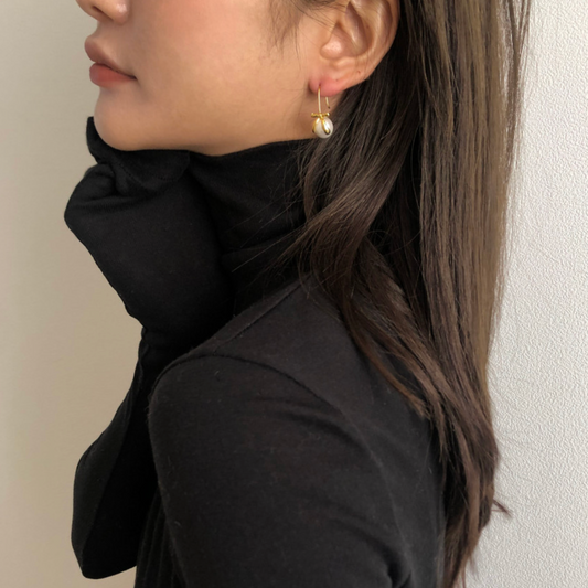｜DUNGEUREON｜ Ornament Ribbon Earrings