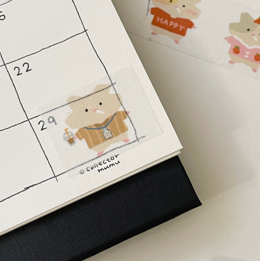｜collector mumu｜ Hamster Daily Masking Tape
