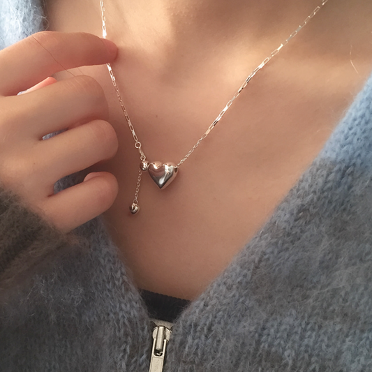 ｜moat｜ Carol Heart Necklace (silver925)