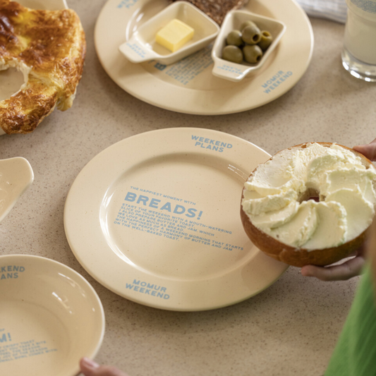 ｜momur｜ ｜Weekend 5｜ Plate (Beige)