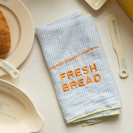 ｜momur｜ ｜Weekend 5｜ Linen Kitchen Cloth (Skyblue)