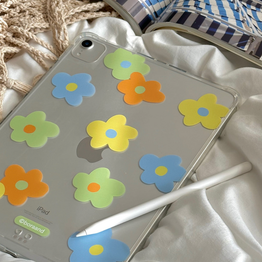 ｜bora and｜ Spring Flower Ipad Case (Jelly Hard)