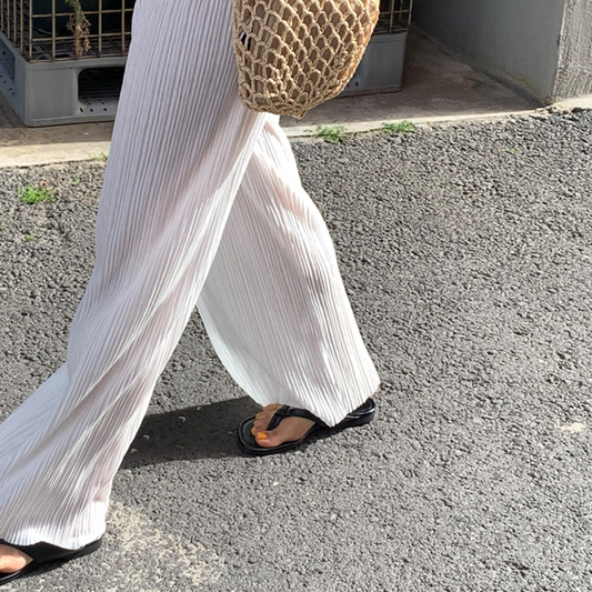 ｜WITHYOON｜ ｜made｜ Summer Mood Pleats Pants