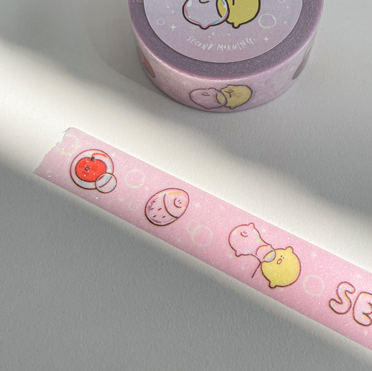 ｜second morning｜ Bubble Glitter Masking Tape