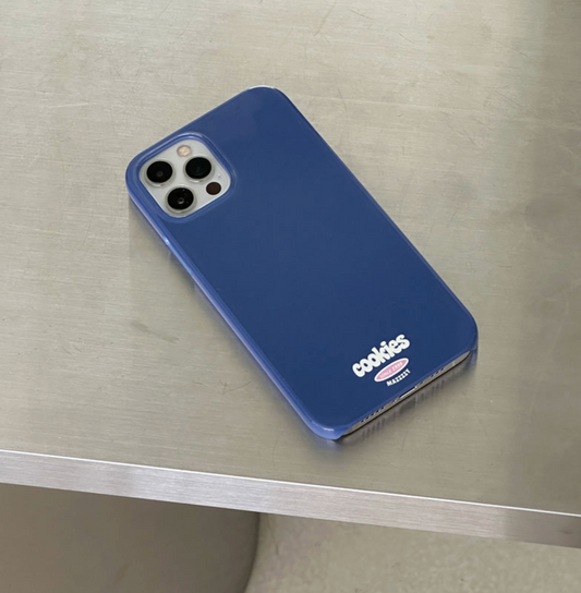 ｜MAZZZZY｜ Cookies (Blue) Glossy Hard Case