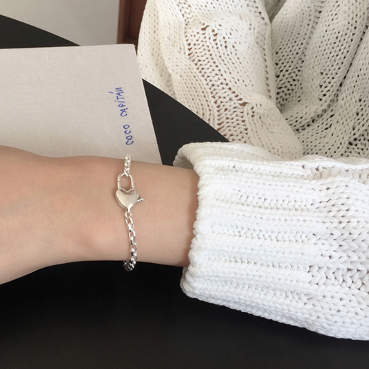 ｜moat｜ LUV Lock Bracelet (silver925)