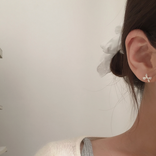 ｜moat｜ Sweet Ribbon Earring (Silver925)