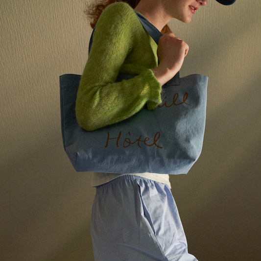 ｜HOTEL PARIS CHILL｜ Breezy Day Bag (Dusty Blue)
