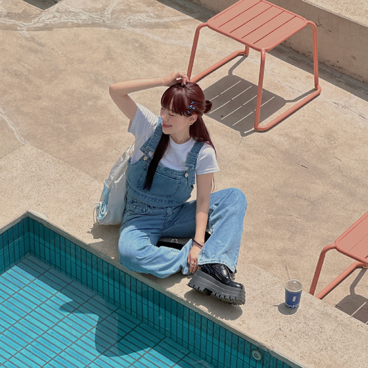 ｜VINVLE｜ Denim Sleeveless + Pants SET