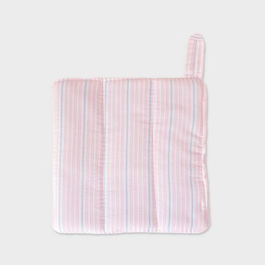 ｜unfold｜ Stripe Pot Holder (Pink)