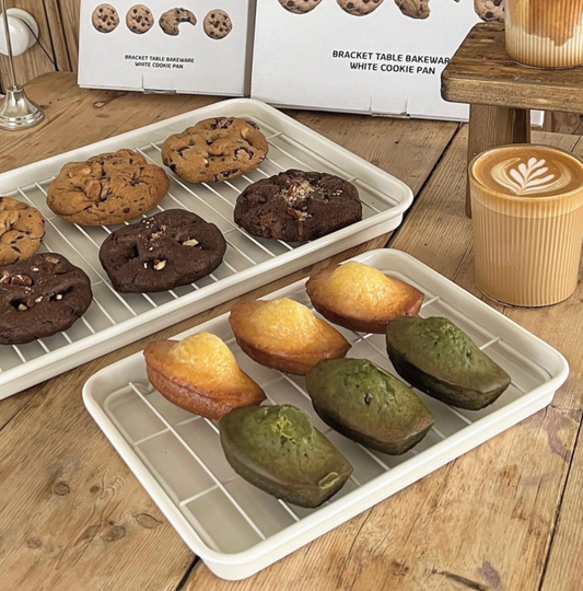 ｜Bracket Table｜ White Cookie Tray