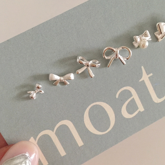 ｜moat｜ Ribbon Piercing Collection (silver925)