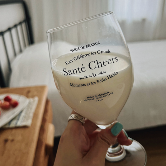 ｜MAMANAUBE｜ Santé Cheers Glass Cup 440ml