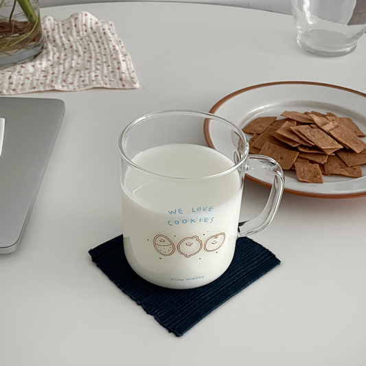 ｜second morning｜ Cookie Glass Cup 430ml