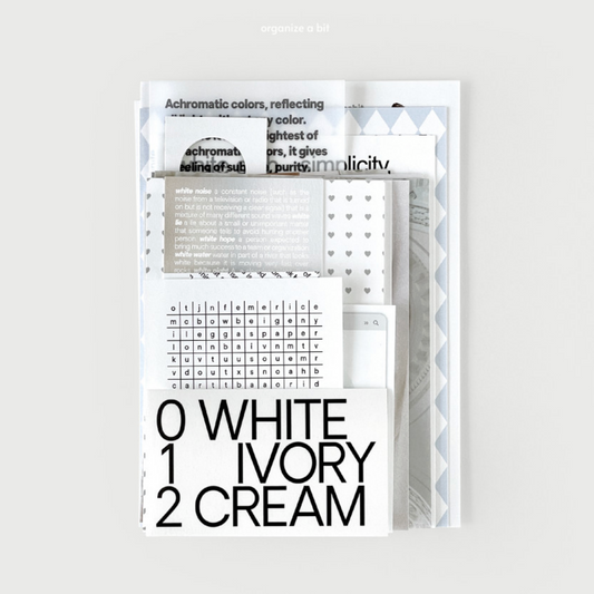 ｜oab studio｜ Tone Pack White Sticker Pack
