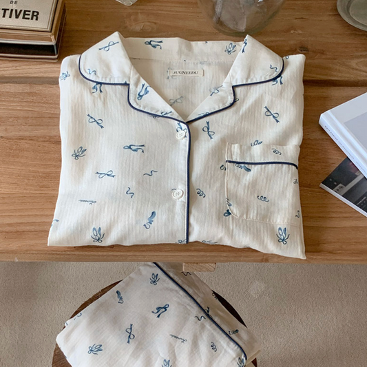 ｜Juuneedu｜ Jae Ribbon Pyjama Set
