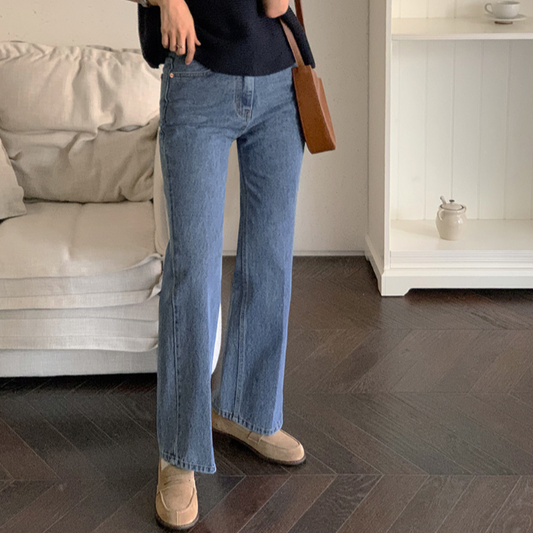 ｜FROM HEAD TO TOE｜ Straight Bootcut Denim Pants