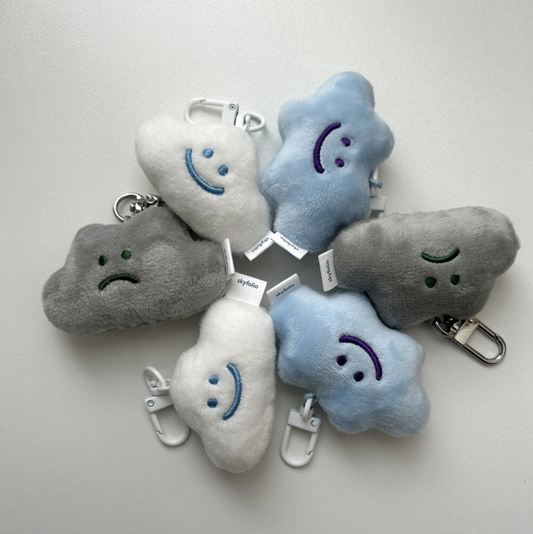 ｜skyfolio｜ Small Cloud Keyrings