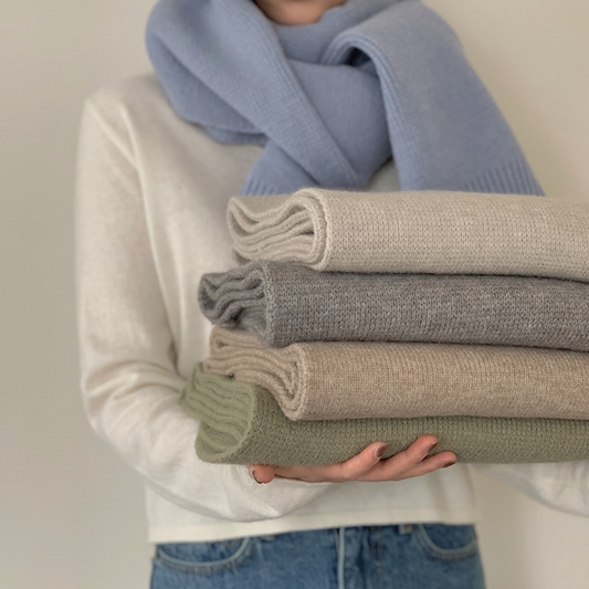 ｜SLOWAND｜ # SLOWMADE Winter Knit Muffler