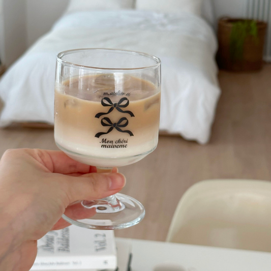 ｜maive me'｜ Ribbon Goblet Glass 300ml
