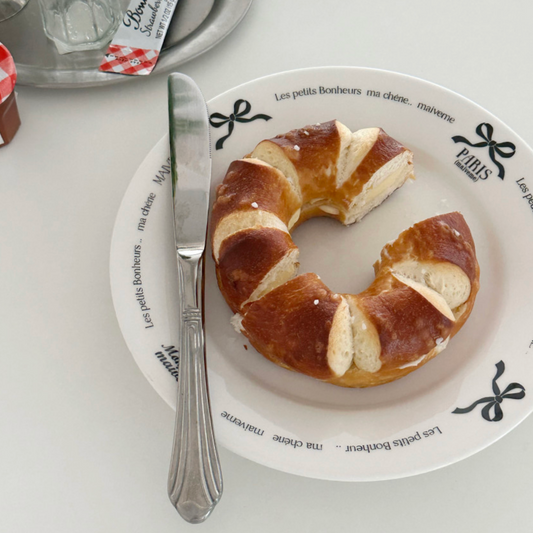 ｜maive me'｜ Ribbon Lettering Plate 21.5cm