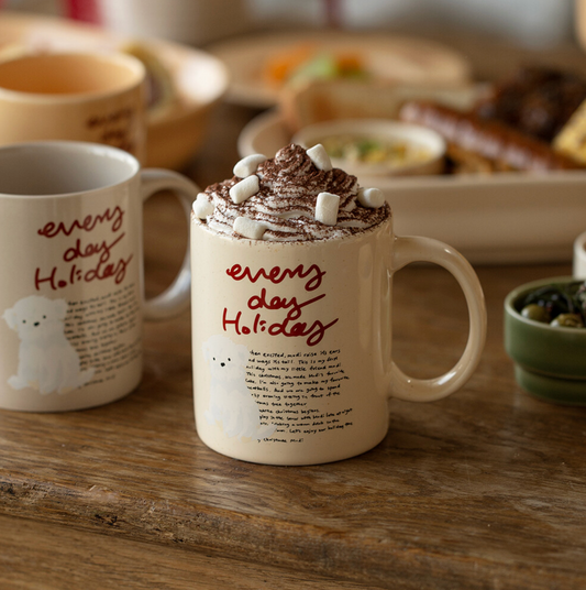 ｜momur｜ ｜weekend 7｜ Holiday mug (Butter) 400ml
