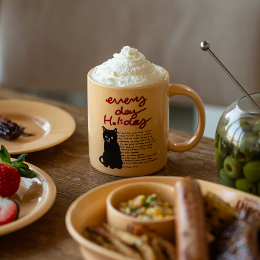 ｜momur｜ ｜weekend 7｜ Holiday mug (Cheese) 400ml