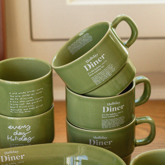 ｜momur｜ ｜weekend 7｜ Diner Cup (Broccoli) 310ml