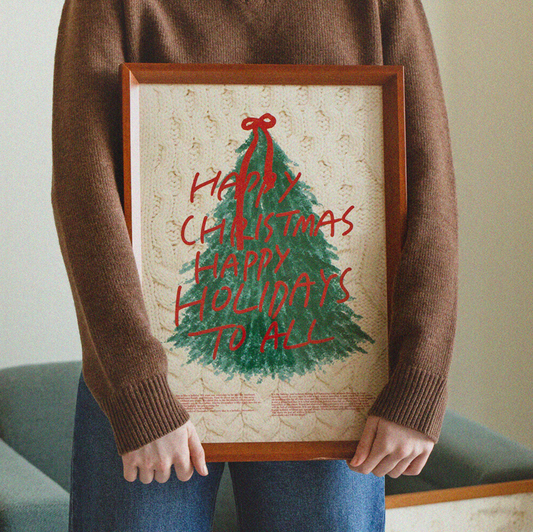 ｜momur｜ ｜weekend 7｜ Holiday Poster (Christmas Tree)