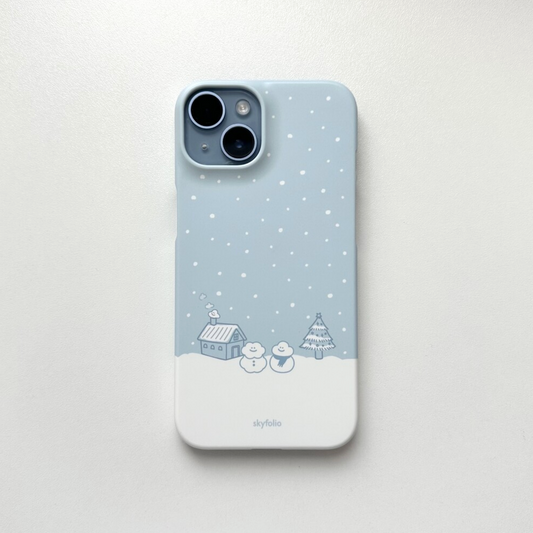 ｜skyfolio｜ Snow Village Hard Case