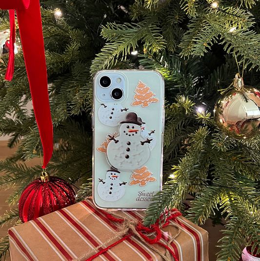 ｜Mademoment｜ Holiday Dessert Pattern Design Clear Phone Case (3 Types)