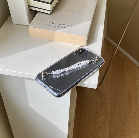 ｜dust dusty｜ Pearl Strap Phone Case