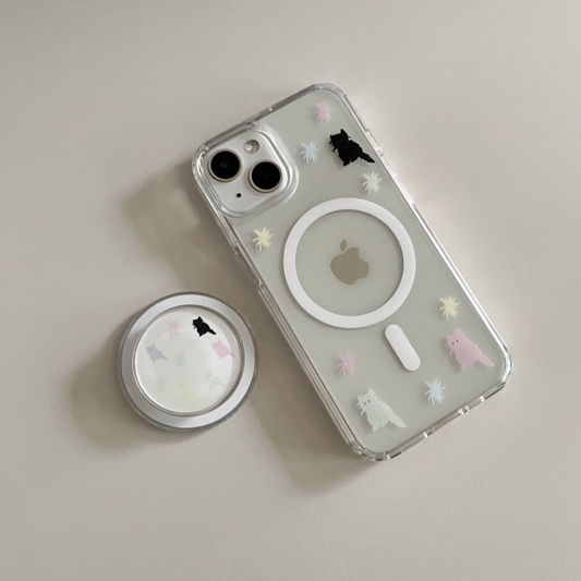 ｜two paw yard.｜ Pastel Cat MagSafe Case