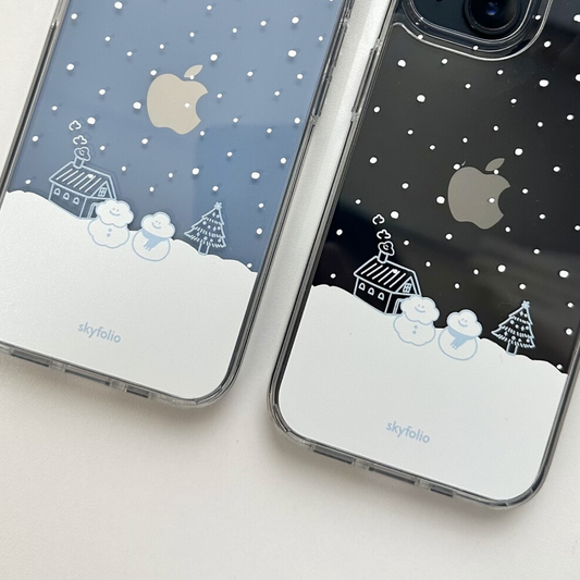 ｜skyfolio｜ Snow Village Clear Case