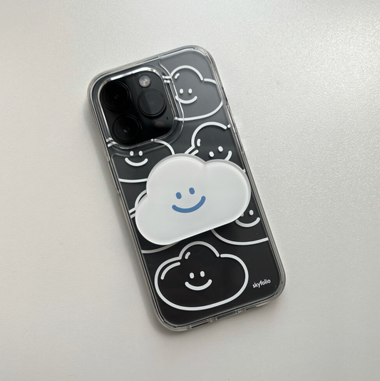 ｜skyfolio｜ White Cloud Acrylic Grip Tok