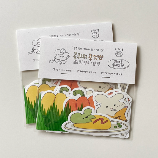 ｜collector mumu｜ 도시락 Lunch Box Sticker Set