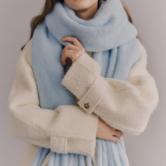 ｜engbrox｜ Cotton Candy Muffler (Blue)
