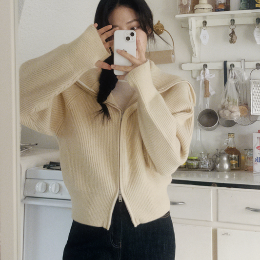 ｜SLOWAND｜ Our Choice Knitwear Zip-up / Semi Zip-up Knitwear