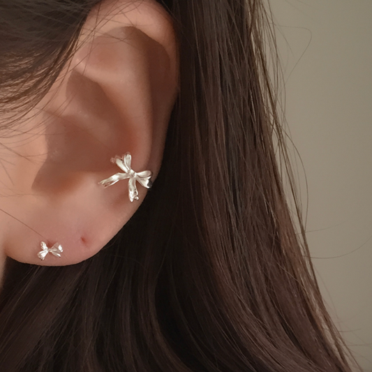 ｜moat｜ Point Ribbon Earcuff (silver925)