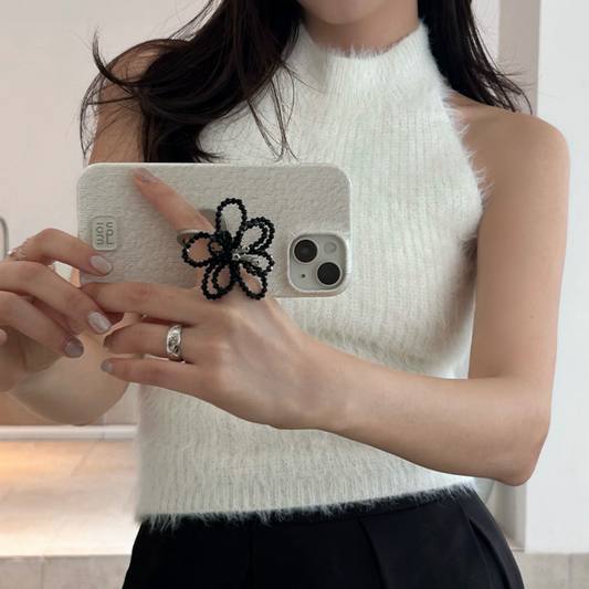 ｜Loumoi｜ Present series : WOOL LOVE / Ivory Phone Case