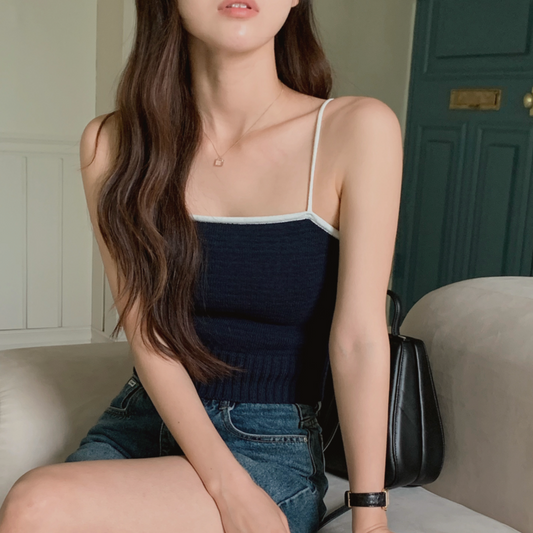｜SHOPPERLAND｜ Cotton Summer Knit Sleeveless Shirt (4 Colours)