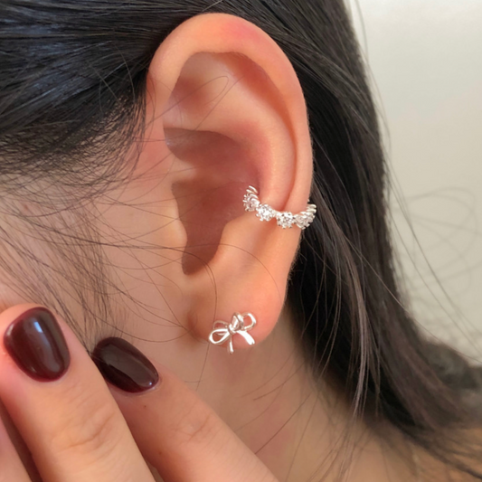 ｜DUNGEUREON｜ 925Silver Cubic Ear Cuff