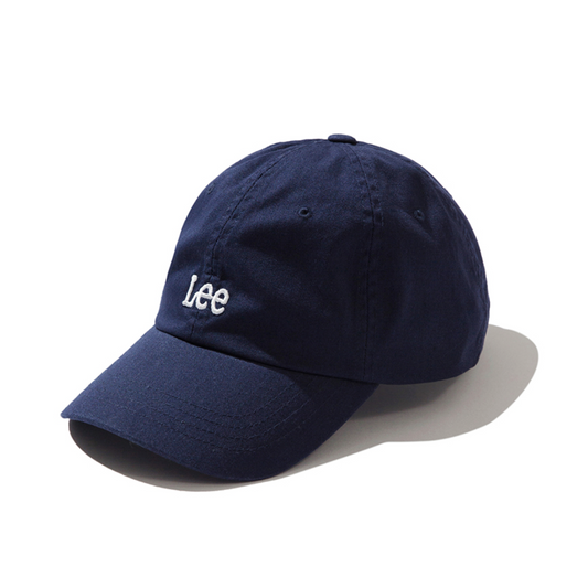 ｜LEE｜ SMALL TWITCH LOGO COTTON CURVE BALL CAP NAVY