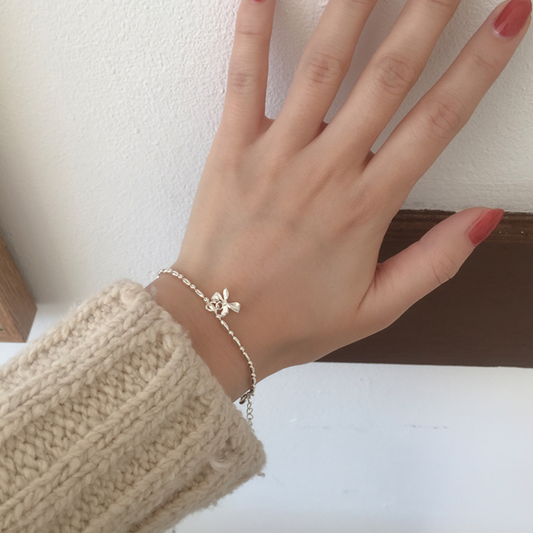｜moat｜ Sweet Ribbon Bracelet (silver925)