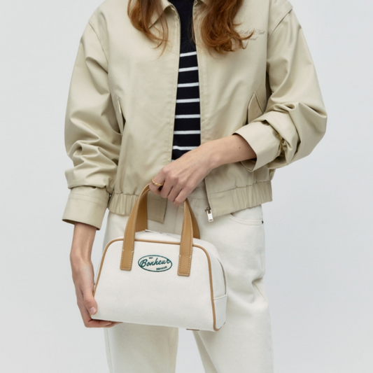 ｜depound｜ Bowling Canvas Bag (Tote) - Beige