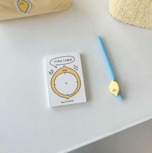 ｜second morning｜ Time Table Memopad