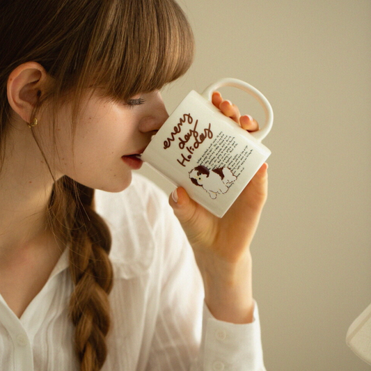 ｜momur｜ ｜weekend 8｜ Holiday Puppy Mug 400ml