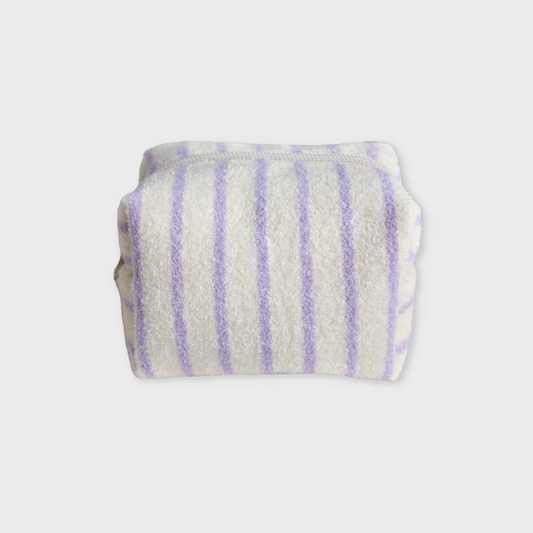 ｜unfold｜ Stripe Terry Pouch (Lavender)
